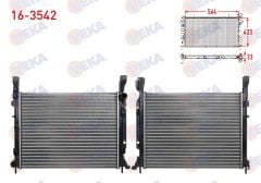 SU RADYATORU MEKANIK RENAULT KANGOO (KW0/1) 1.5 DCI 5 VITES M-T AC+ 2008- -16-3542