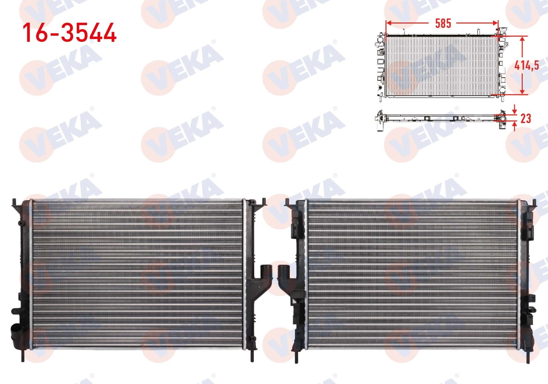 SU RADYATORU MEKANIK DACIA LOGAN (LS) 1.5 DCI M-T 2004-2012 - 16-3544
