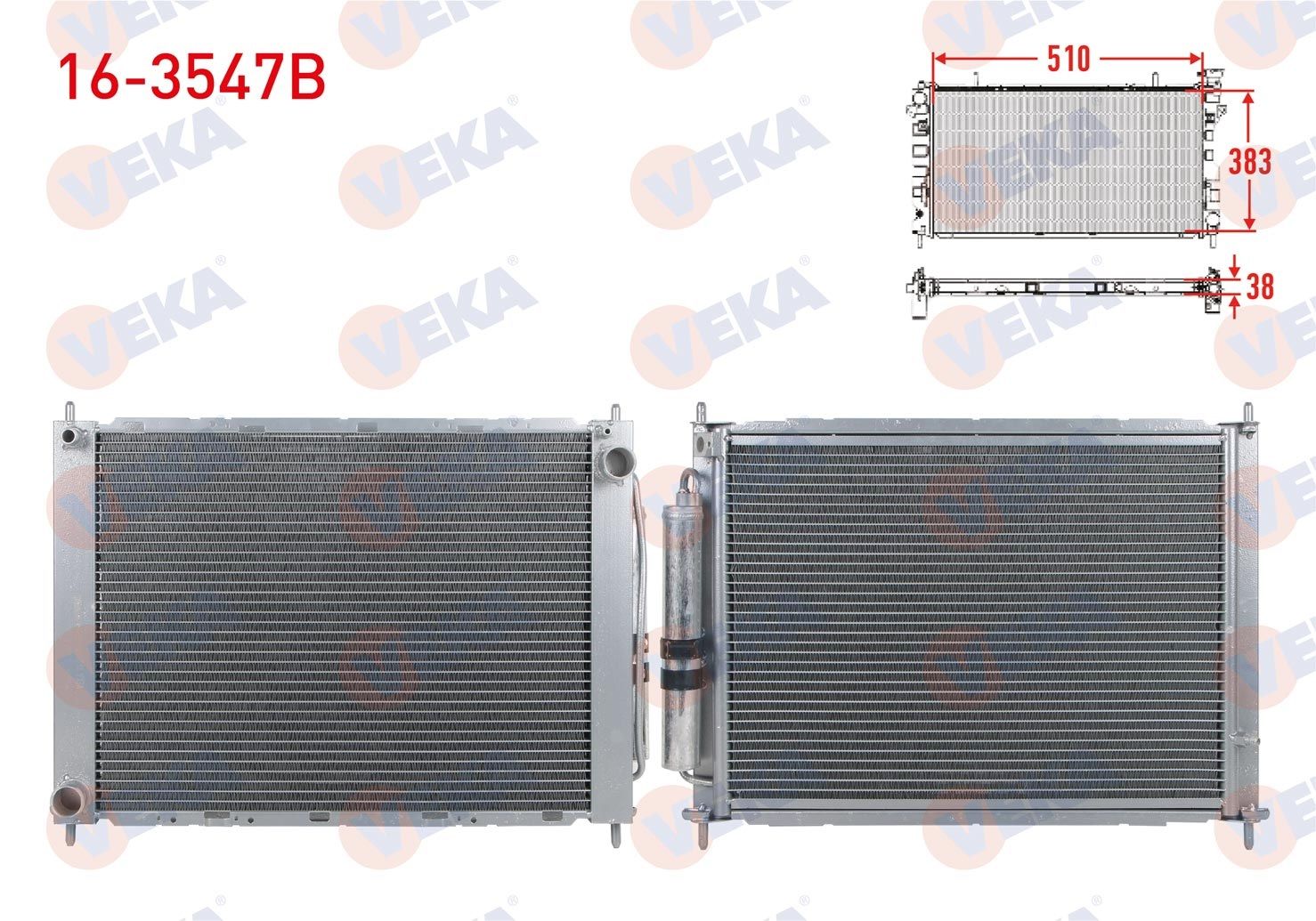 SU RADYATORU BRAZING+KLIMA RADYATOR TUPLU RENAULT CLIO III (BR0/1,CR0/1) 1.5 DCI M-T AC+ 2005-2012 -   16-3547B