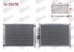 SU RADYATORU BRAZING+KLIMA RADYATOR TUPLU RENAULT CLIO III (BR0/1,CR0/1) 1.5 DCI M-T AC+ 2005-2012 -   16-3547B