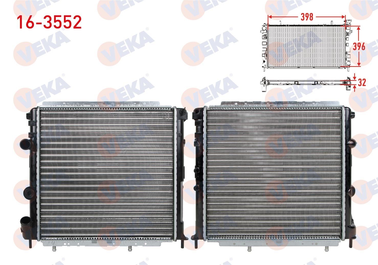 SU RADYATORU MEKANIK RENAULT R9 (L42) 1.4e ENJEKSIYONLU 1985-2000   - 16-3552