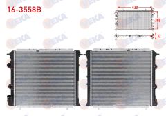 SU RADYATORU BRAZING RENAULT R19 1.4 (ENJEKSIYONLU) A-T/M-T AC+ 1988-1996  - 16-3558B