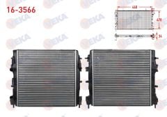 SU RADYATORU MEKANIK (INTERCOOLER BAGLANABILIR TIP) RENAULT KANGOO (KC0/1) 1.5 DCI M-T AC- 1998-2008 -16-3566