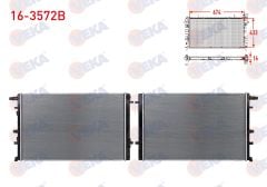 EK SU RADYATORU BRAZING RENAULT MEGANE IV 1.2 TCE - 1.3 Tce - 1.5 DCI Euro 6 2016- / KANGOO 1.5 DCI Euro 6 2018-   - 16-3572B