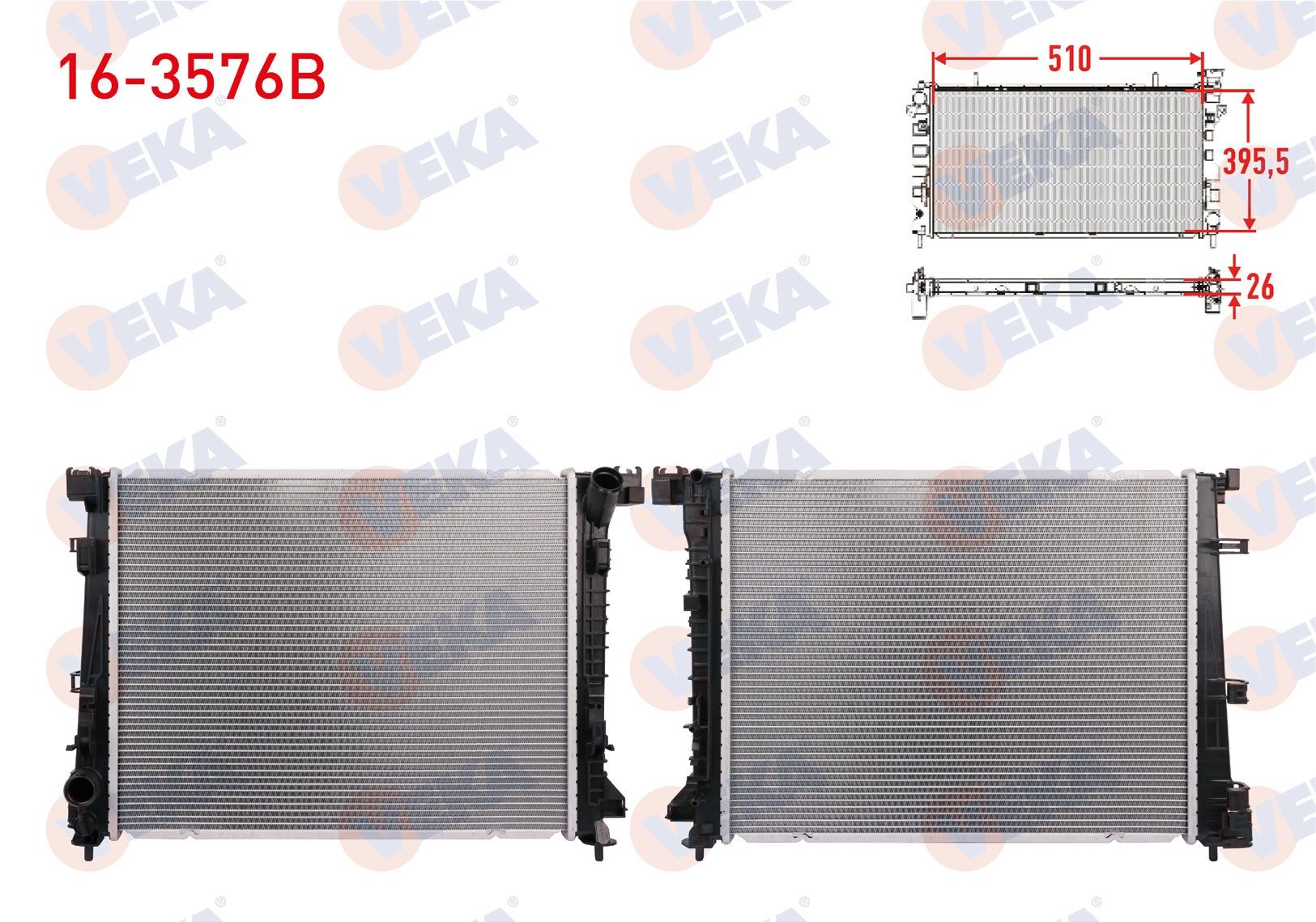 SU RADYATORU BRAZING DACIA SANDERO 1.5 BLUE DCI 2021-   -  16-3576B