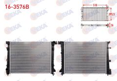 SU RADYATORU BRAZING DACIA SANDERO 1.5 BLUE DCI 2021-   -  16-3576B