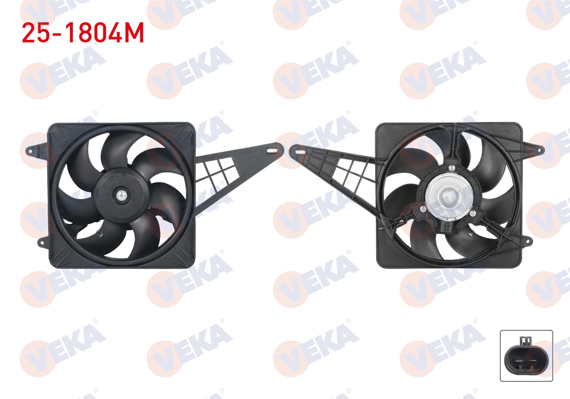 FAN MOTORU SOKETLI TOFAS DKS 1.6 1993-2002 CAP 300MM / 160W  -  25-1804M