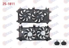 FAN MOTORU (SU+KLIMA) DAVLUMBAZLI CIFTLI FIAT DOBLO (119,223) 1.3 MJT KLIMALI 2005-2010 -  25-1811