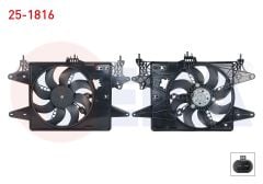 FAN MOTORU SU RADYATORU DAVLUMBAZLI TEKLI FANLI FIAT DOBLO (119,223) 1.4 M-T AC +/- 2001-2010 -  25-1816