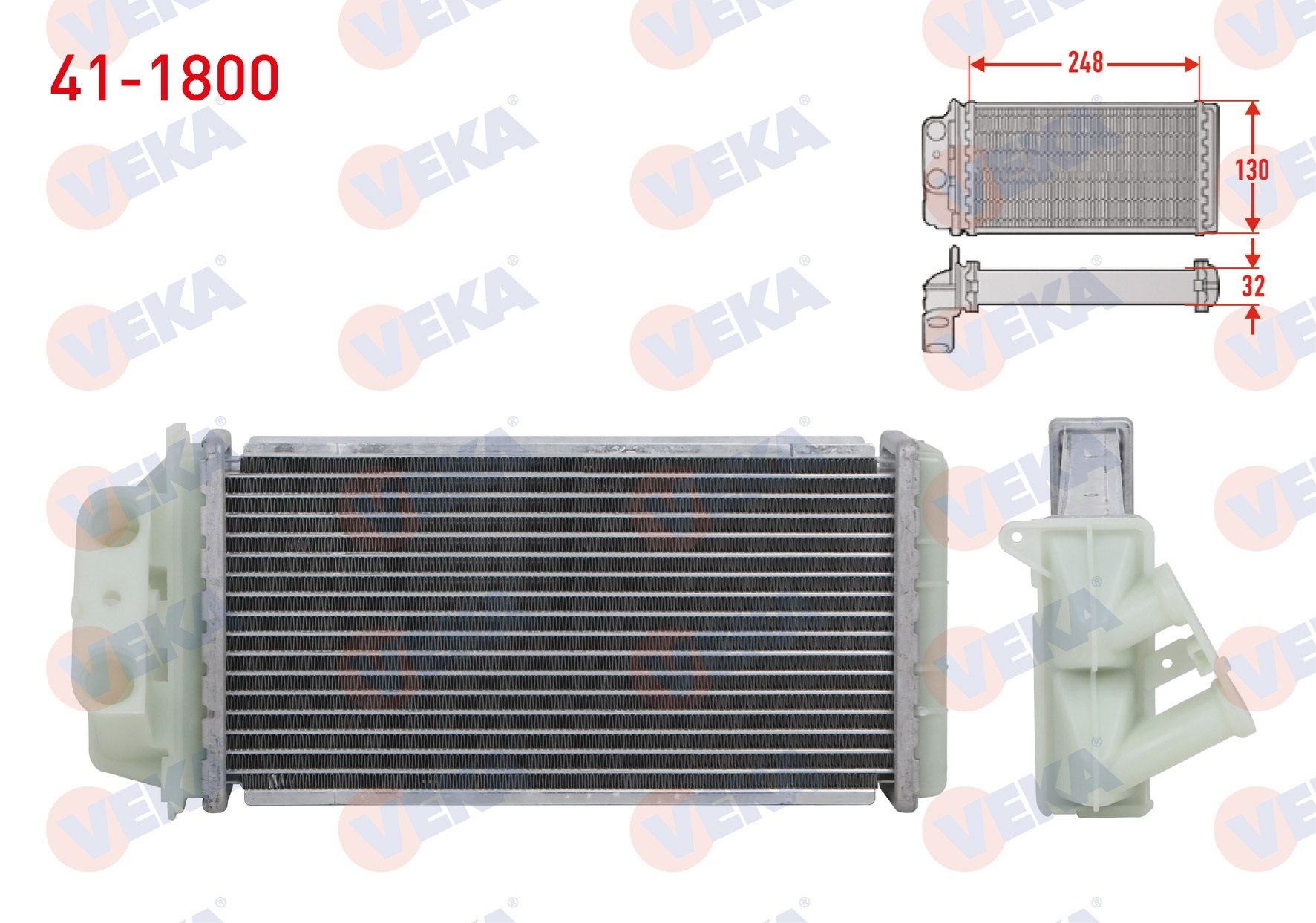 KALORIFER RADYATORU MEKANIK FIAT ALBEA 1.3 MJT 2003-2007  -  41-1800