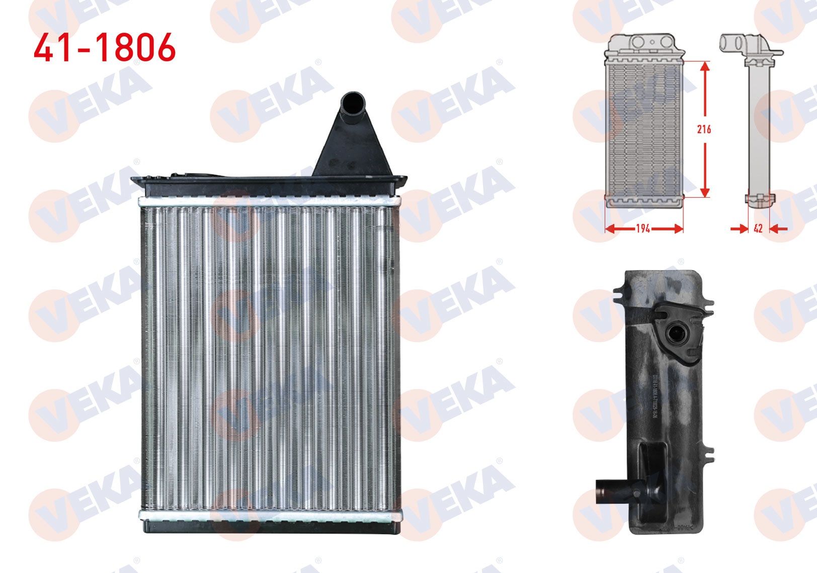 KALORIFER RADYATORU MEKANIK FIAT PALIO (178BX) (178DX) 1.2i 16v 1996-2005  -  41-1806