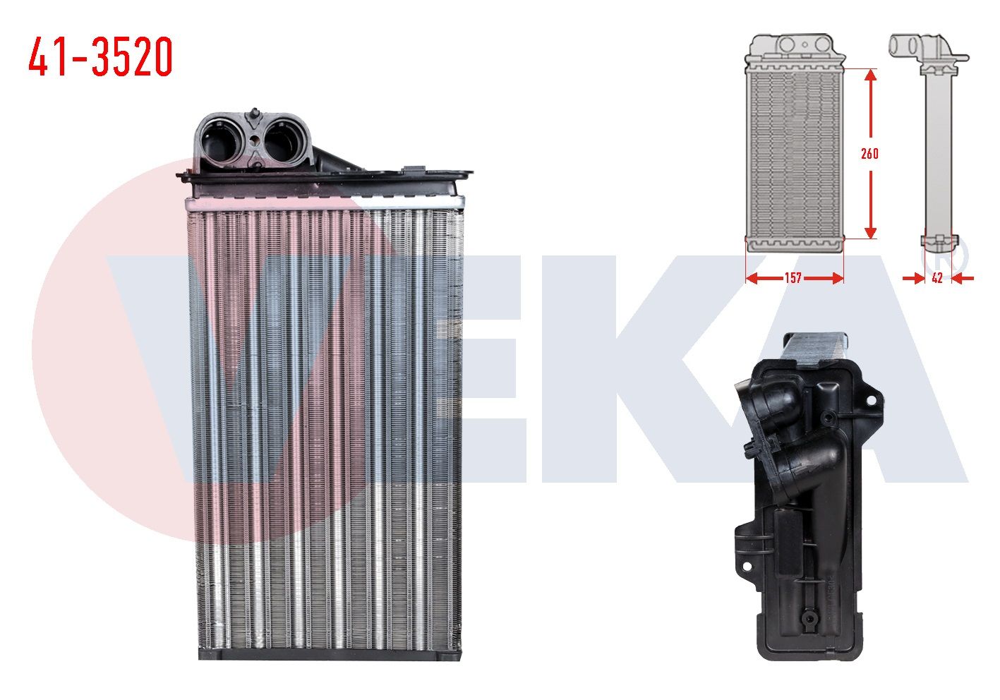 KALORIFER RADYATORU MEKANIK RENAULT TRAFIC II (FL) 2.0 DCI 2006-2014  -  41-3520