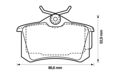 ARKA BALATA MGN II-LAGUNA-GOLF III-IV-PASSAT III-POLO-C3-C4-P307-AUDI A3-A4 - MAİS 440605839R