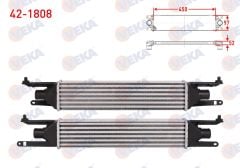 TURBO RADYATORU (INTERCOOLER) FIAT GRANDE PUNTO (199) 1.3 MJT 90 HP 2005-2012  - 42-1808