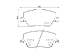 ON BALATA FIAT EGEA 16> 1.0 1.3 MTJ 1.4 1.6 1.6D K:19 mm G:133 mm Y:58.5 mm (KÜÇÜK TİP) OPAR 77367910E
