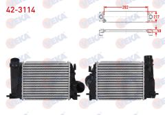 TURBO RADYATORU (INTERCOOLER) NISSAN QASHQAI II SUV 1.2 DIG-T 115 hp 2013  - 42-3114