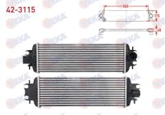 TURBO RADYATORU (INTERCOOLER) RENAULT TRAFIC II PANELVAN/VAN 2.5 DCI 135 135 hp 2003-  - 42-3115