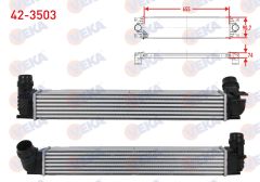TURBO RADYATORU (INTERCOOLER) RENAULT MEGANE III (KZ0/1) 1.5 DCI 2008-2015  - 42-3503