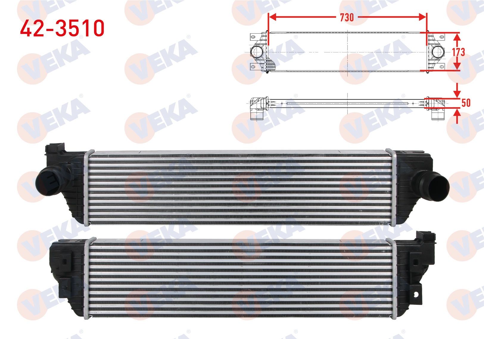 TURBO RADYATORU (INTERCOOLER) RENAULT MASTER III (FV) 2.3 DCI 2010-  -  42-3510