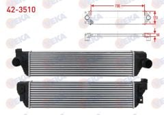TURBO RADYATORU (INTERCOOLER) RENAULT MASTER III (FV) 2.3 DCI 2010-  -  42-3510