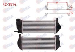 TURBO RADYATORU (INTERCOOLER) KELEPCE SIKMALI RENAULT KANGOO (KW0/1) 1.5 DCI 2008-  -  42-3514