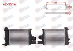 TURBO RADYATORU (INTERCOOLER) CLIO IV (BH) / CAPTUR I (J5-H5) 1.5 dCi 90-110 HP 2012-2015- - 42-3516