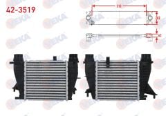 TURBO RADYATORU (INTERCOOLER) (SEGMANLI) RENAULT CLIO III (BR0/1,CR0/1) 1.5 DCI 2010-   - 42-3519