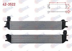 TURBO RADYATORU (INTERCOOLER) RENAULT LAGUNA III GRANDTOUR 1.5 DCI M-T - 2.0 DCI M-T 2007-/ LATITUDE 1.5 DCI 2011-  - 42-3522