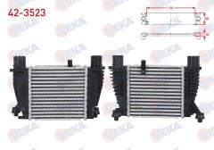 TURBO RADYATORU (INTERCOOLER) RENAULT CLIO III 1.5 DCI 2005-2012/ NISSAN NOTE 1.5 DCI 2006-2013  - 42-3523