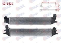 TURBO RADYATORU (INTERCOOLER) RENAULT LAGUNA III 2.0 DCI - 2.0i 16v A-T 2007-  - 42-3524