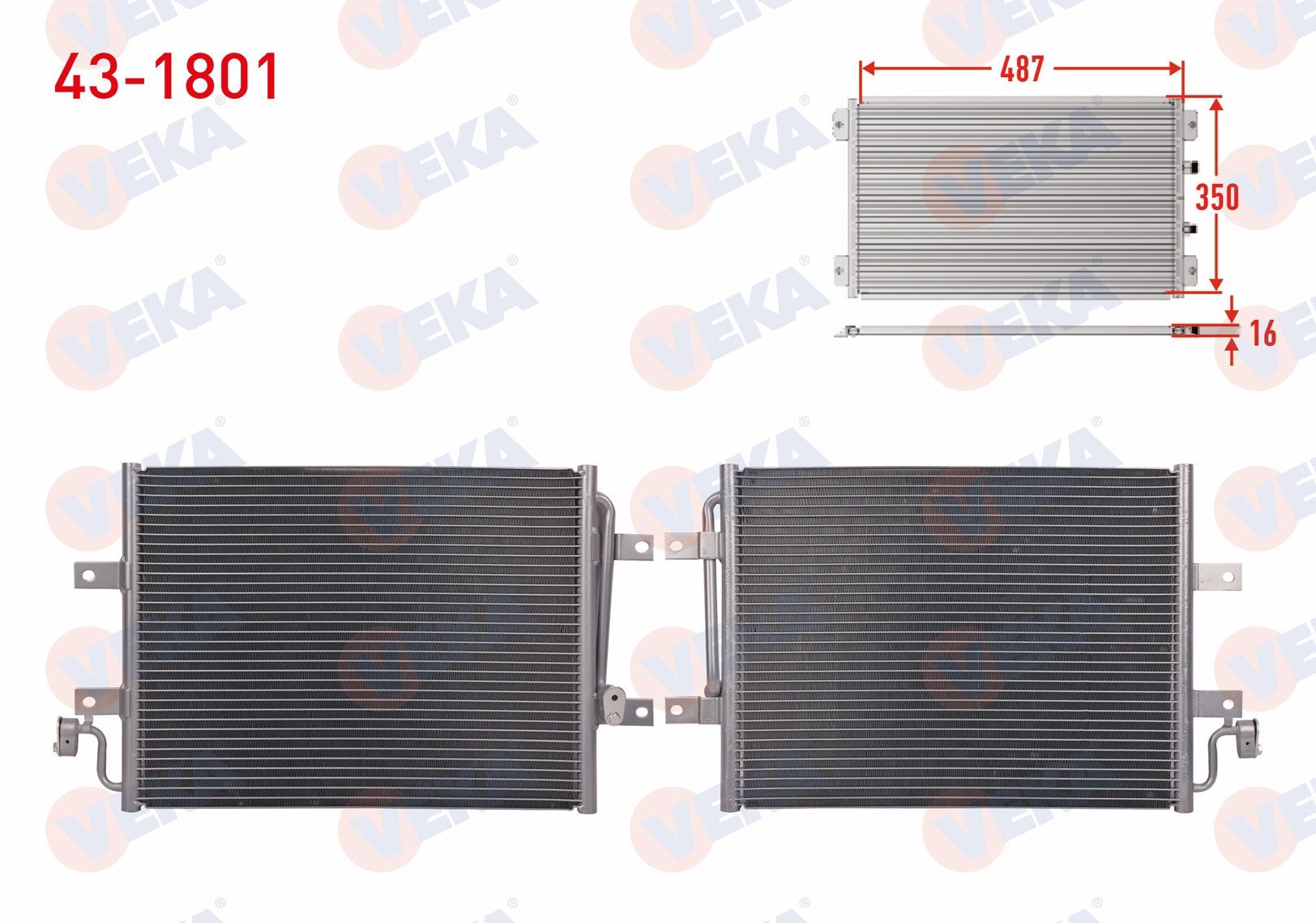 KLIMA RADYATORU FIAT ALBEA 1.3 MJT 2003-2007  -  43-1801