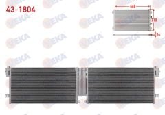 KLIMA RADYATORU FIAT GRANDE PUNTO (199) 1.3 MJT 75 HP M-T 2005-2012  -  43-1804