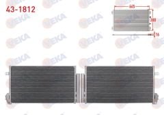 KLIMA RADYATORU FIAT DOBLO (152,263) 1.3 MJT 2010-  - 43-1812