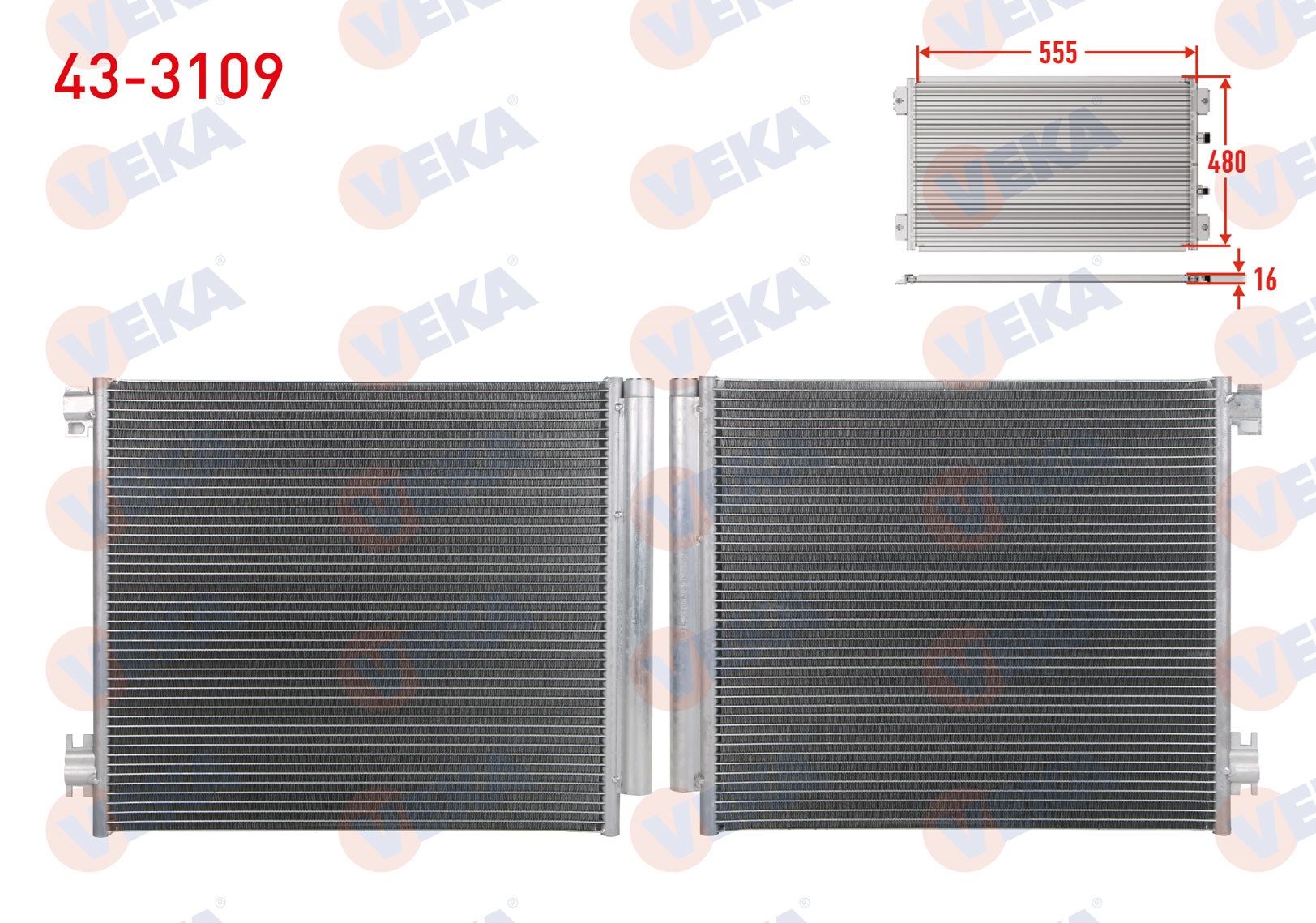 KLIMA RADYATORU NISSAN QASHQAI (J11) 1.5 DCI 2014-   -  43-3109