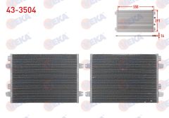 KLIMA RADYATORU DACIA LOGAN (LS) 1.5 DCI 65 HP M-T 2004-2012  - 43-3504