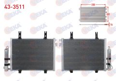 KLIMA RADYATORU RENAULT CLIO SYMBOL 1.2 M-T 1998-2005  -  43-3511