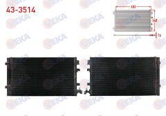KLIMA RADYATORU RENAULT MEGANE III (KZ0/1) 1.5 DCI 2008-2010  -  43-3514