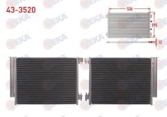 KLIMA RADYATORU RENAULT CLIO V, 5.5 1.0 TCe - 1.3 TCe - 1.5 BlueDCI 2019-2024 / CAPTUR II 1.0 TCe - 1.3 TCe - 1.5 DCI 2020- / NISSAN MICRA V (K14) 1.0 2016-/ JUKE (F16) 1.0 2020-  43-3520