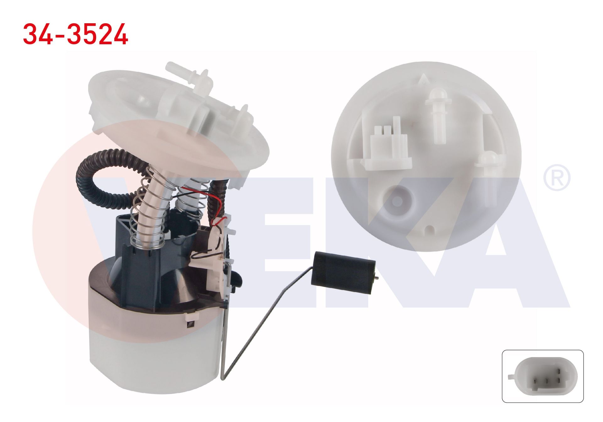 YAKIT DEPO SAMANDIRASI RENAULT MEGANE II (BM0/1,CM0/1) 1.9 DCI (F9Q808) 2002-2008 / MEGANE I (BA0/1) 1.9 DTI (F9Q744) 1996-2003 - 34-3524