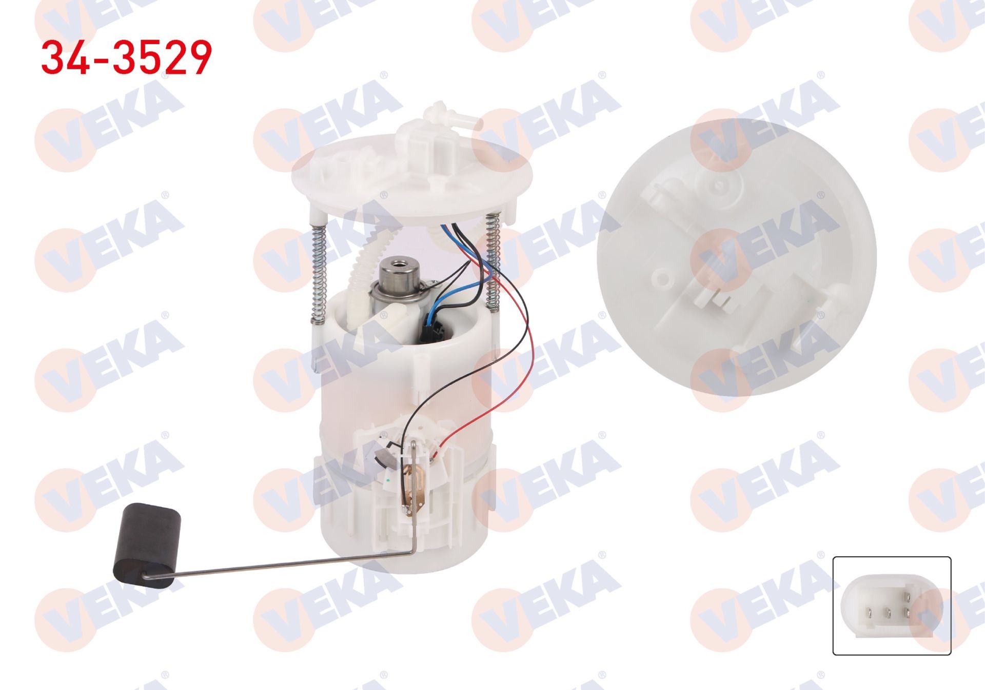 YAKIT DEPO SAMANDIRASI 3 BAR DACIA SOLENZA 1.4 2003- / RENAULT CLIO II 1998-2005 - 34-3529